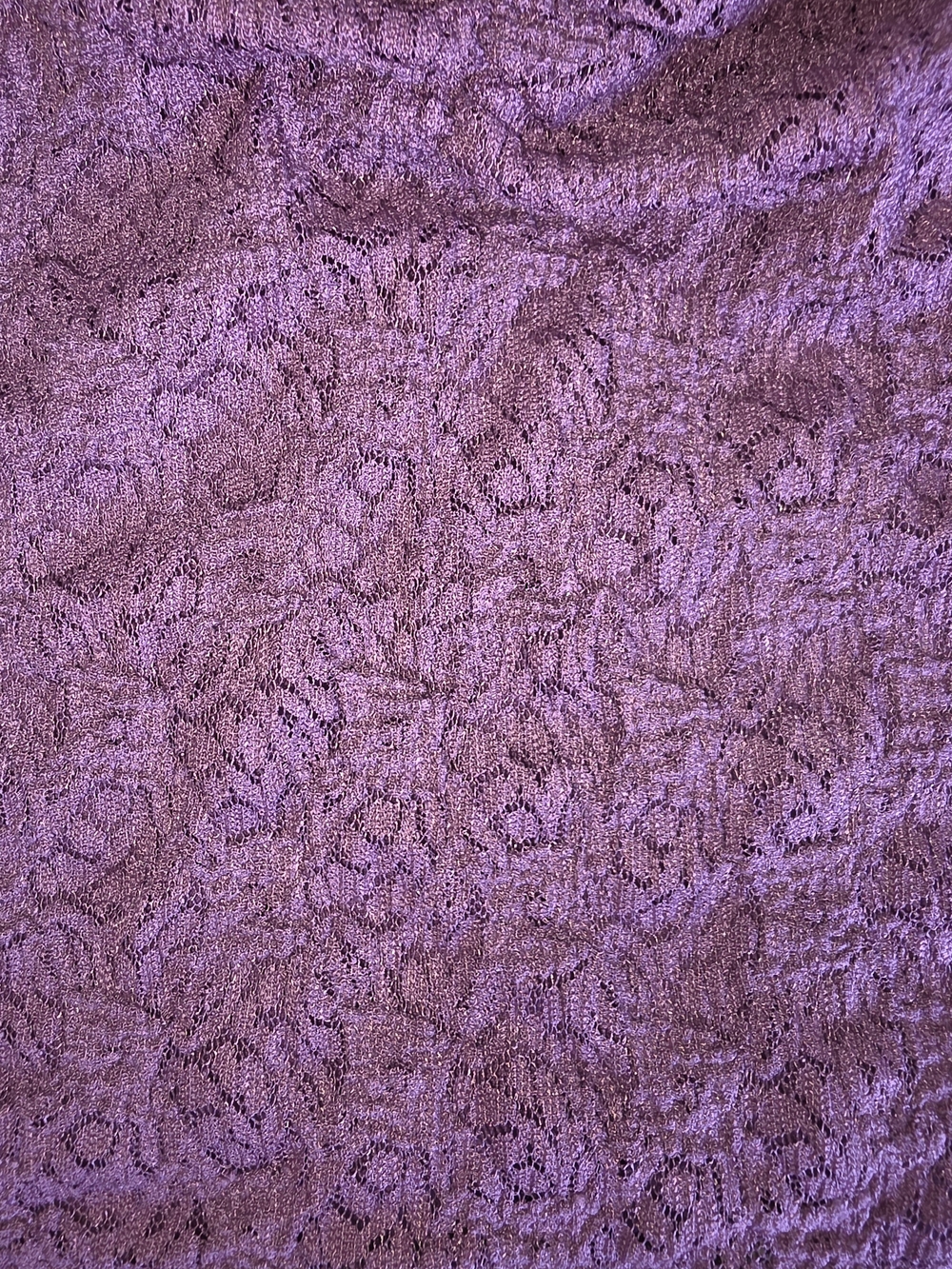 NWT No Boundaries Purple Lace Long Sleeve V-Neck Top | Women's Small (4–6) - Picture 3 of 7
